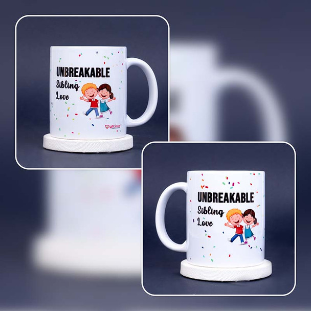 Pearl Rakhi with Mug and Spider Plant - For INDIA