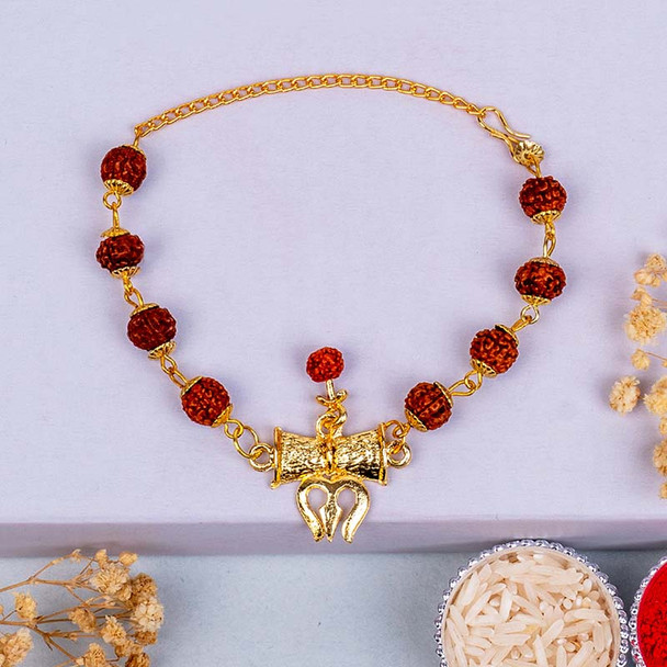 Mahadev Rudraksha Rakhi - For INDIA