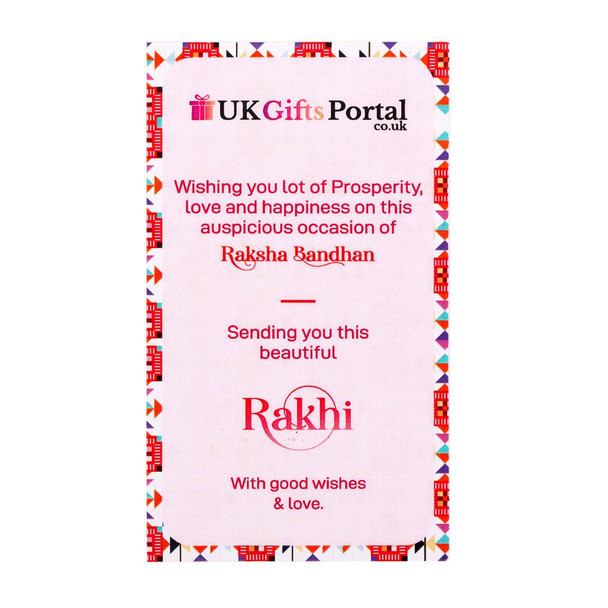 Florence Rakhi Set with Dry Fruit & Lindt Chocolate - For UK