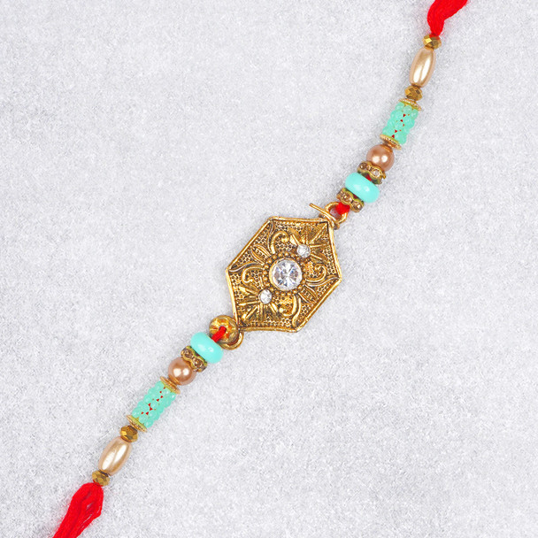 Royal Majestic Rakhi with chocolate - For Singapore