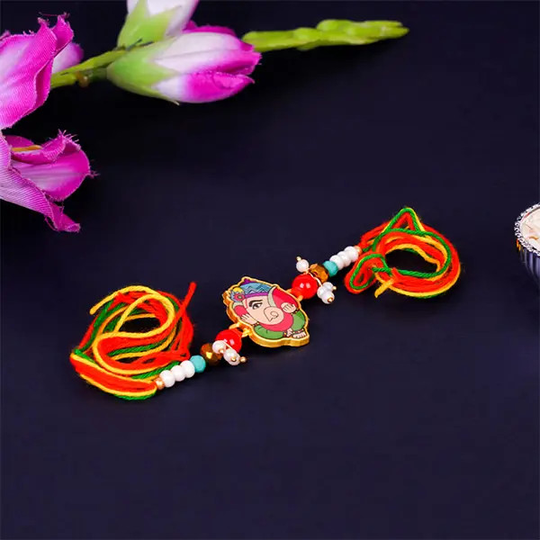 Ganesha Rakhi for Kids - For INDIA