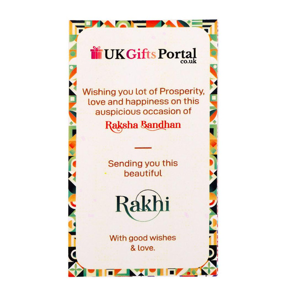 Blue Designer Bhaiya Bhabhi with Chocolate - For UK