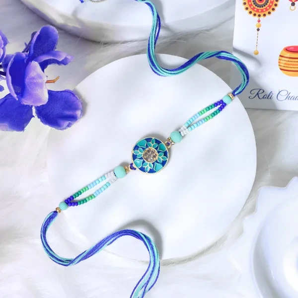 Vibrant Floral Rakhi - For UK