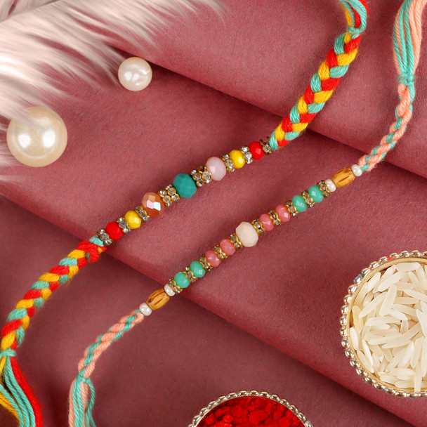 Radiant Rakhi Set  - For Australia