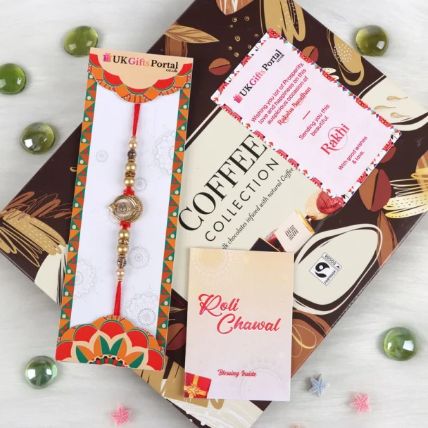 Khanda Rakhi with Signature Collection Chocolates 26 Pcs - For Canada
