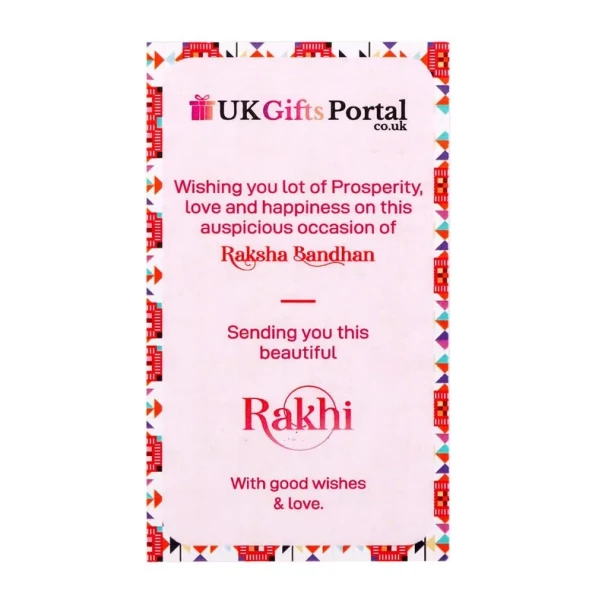 Evil Eye Rakhi with Lindt Chocolate - For Europe