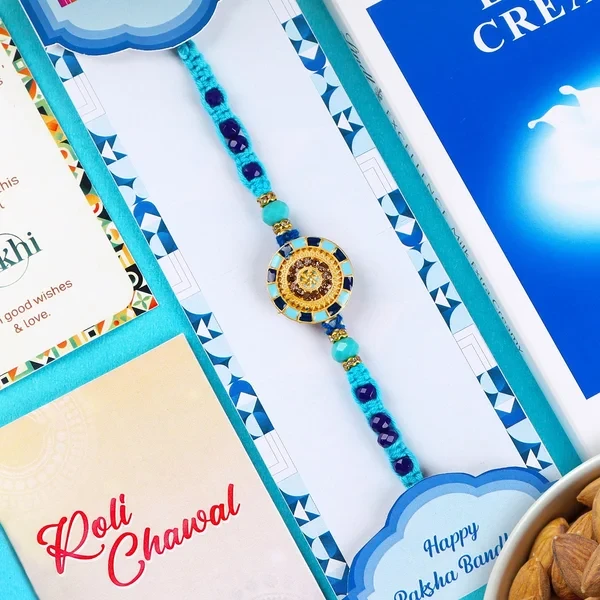 Symmetry Rakhi with Lindt n Almond - For USA