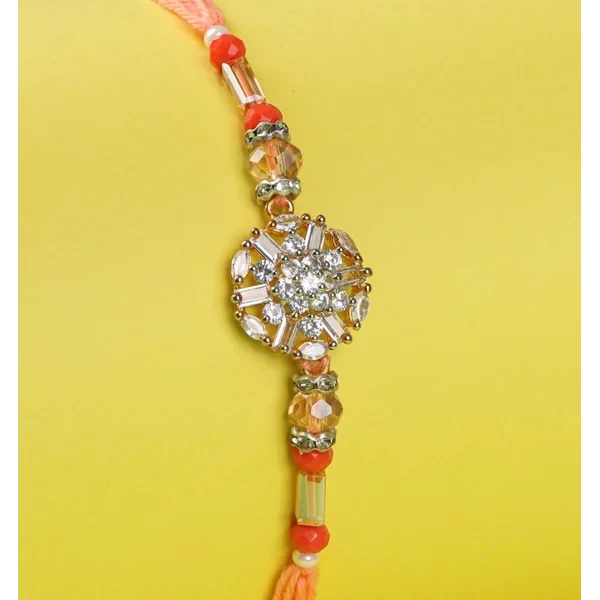 Premium American Diamond Rakhi - For USA