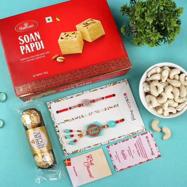 Premium Bhaiya Bhabhi Rakhi Hamper - For USA