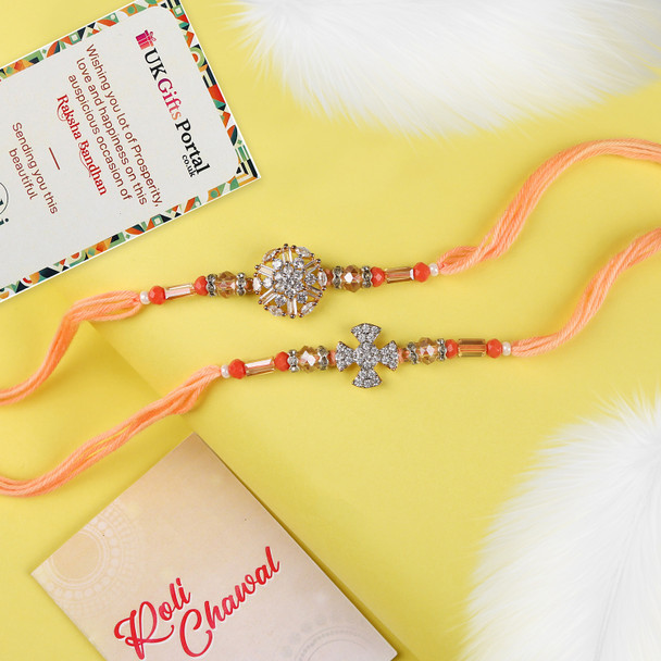 Designer Rakhis with Signature Collection Chocolate 26 Pcs - For UK