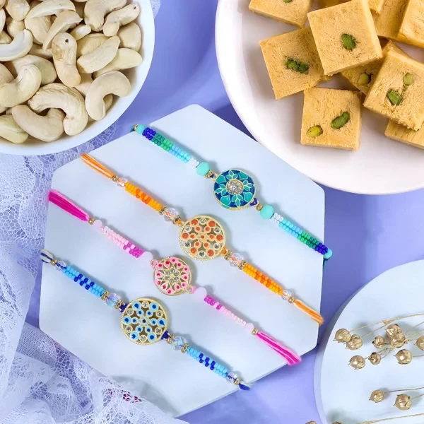 Sizzling Set of 4 Rakhi Sweet Combos - For Europe