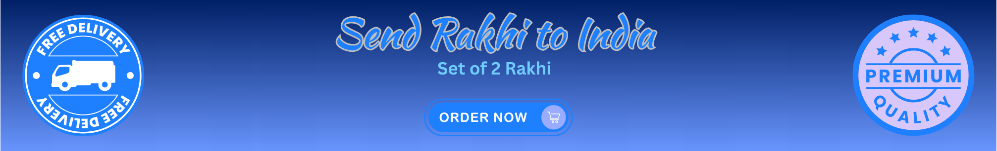 Set of 2 Rakhi to India online