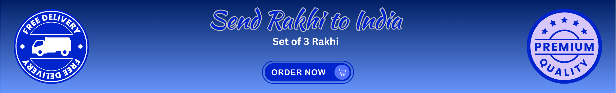 Send Set of 3 Rakhis To India