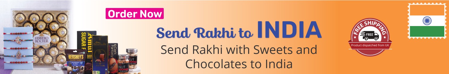 send rakgi with sweets and chocolates to india