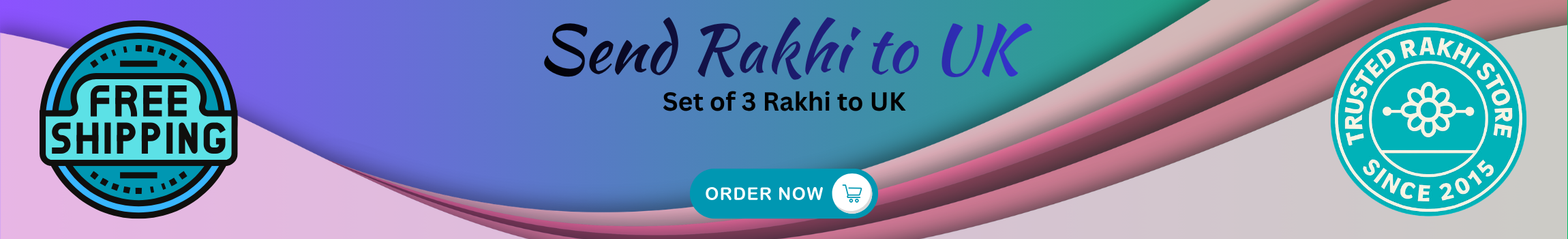 Send Set of 3 Rakhi to UK