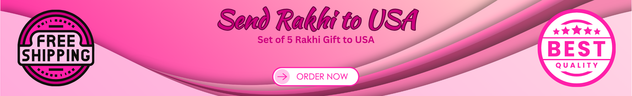 send set of 5 rakhi to usa online
