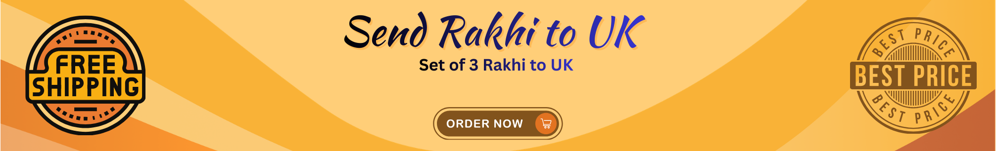 Send Set of 3 Rakhi to UK