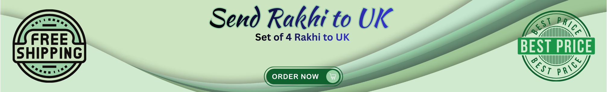 Set of 4 Rakhi to UK 
