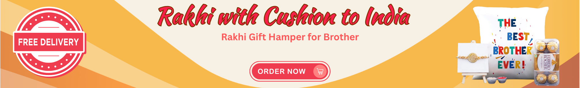 rakhi with cushion to india