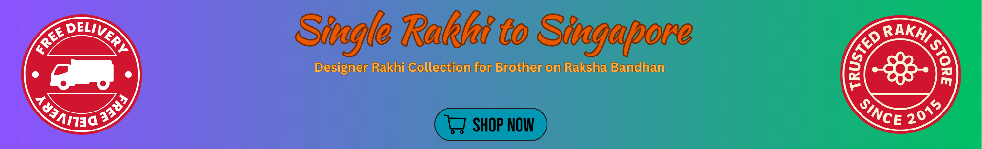Single Rakhi to Singapore