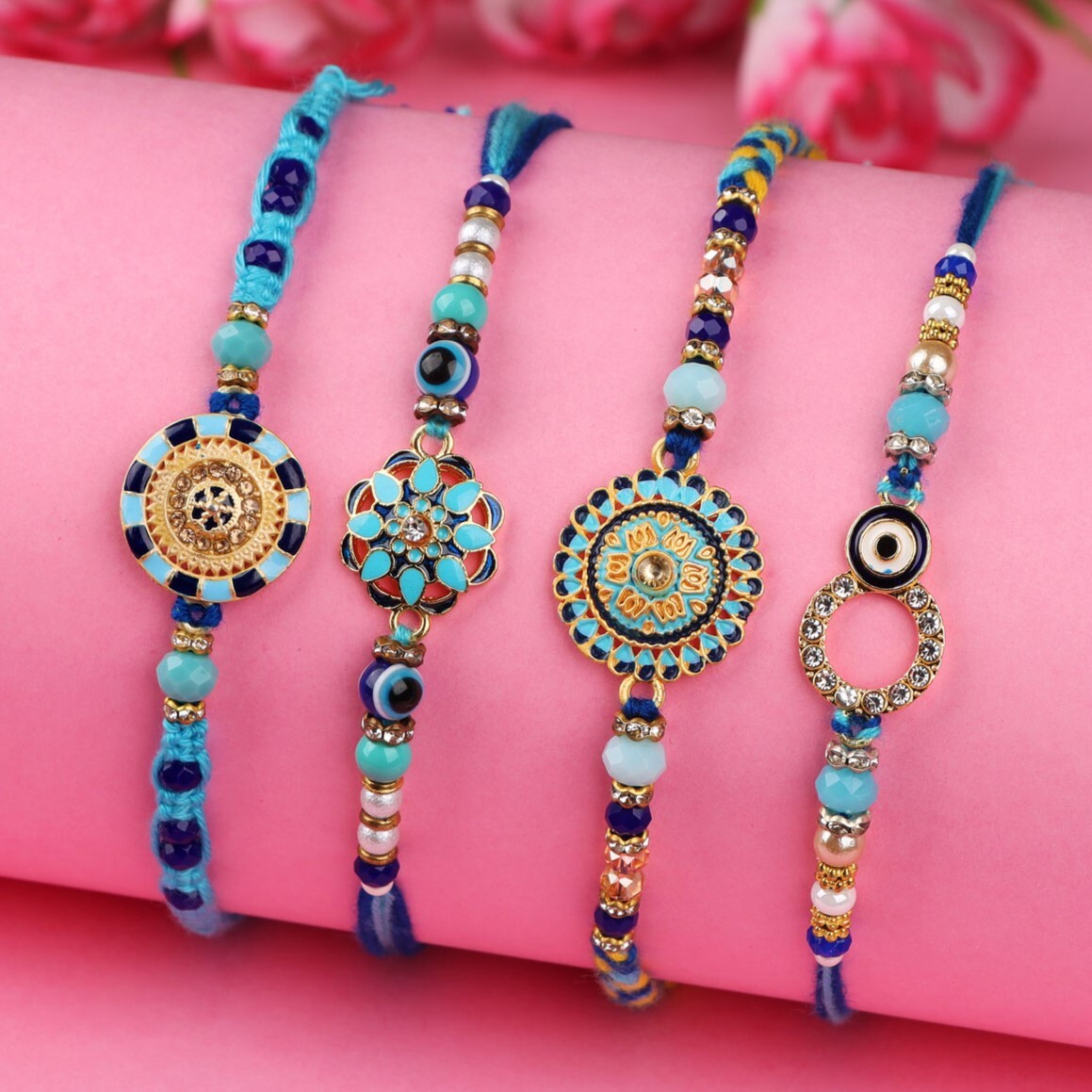 Set of 4 Rakhi Hamper