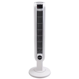 Lasko 18 Oscillating Wall Mount Fan with Timer and Remote Control, M18950,  White