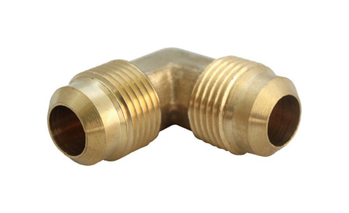 JMF - 4351565 - 1/2 in. Flare x 1/2 in. Dia. Flare Brass 90 Degree Elbow