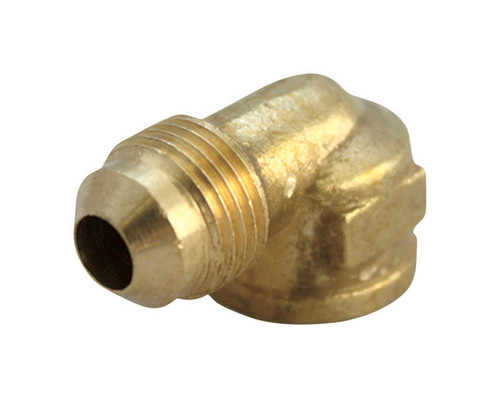 JMF - 4506218 - 1/4 in. Flare x 1/4 in. Dia. FPT Brass 90 Degree Elbow