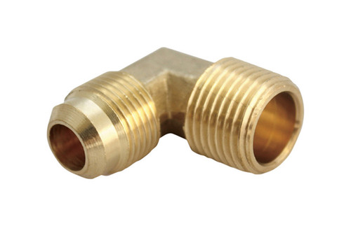 JMF - 4506143 - 5/16 in. Flare x 1/4 in. Dia. MPT Brass 90 Degree Elbow