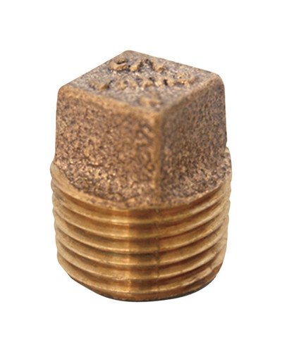 JMF - 4506804 - 3/4 in. MPT Brass Square Head Plug