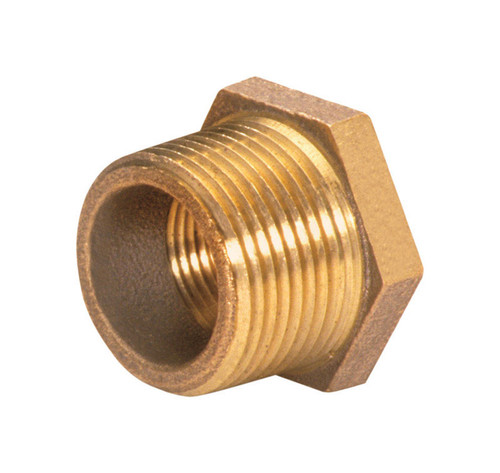 JMF - 4506747 - 3/4 in. MPT x 1/2 in. Dia. FPT Brass Hex Bushing