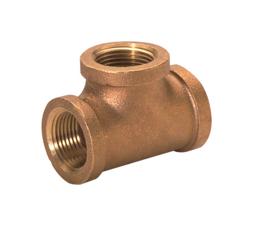 JMF - 4507208 - 1/2 in. FPT x 1/2 in. Dia. FPT Brass Tee