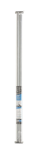 John Sterling - RP0022-48/72 - Pro 72 in. L x 1 in. Dia. Adjustable Platinum Steel Closet Rod