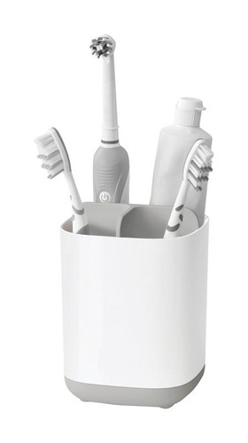 Joseph Joseph - 70509 - Gray/White Plastic Caddy/Razor/Toothbrush Holder