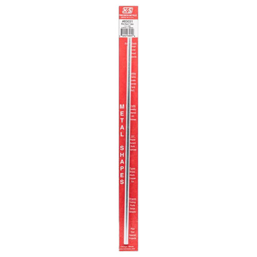 K&S - 83031 - 1/4 in. Dia. x 1 ft. L Round Aluminum Tube