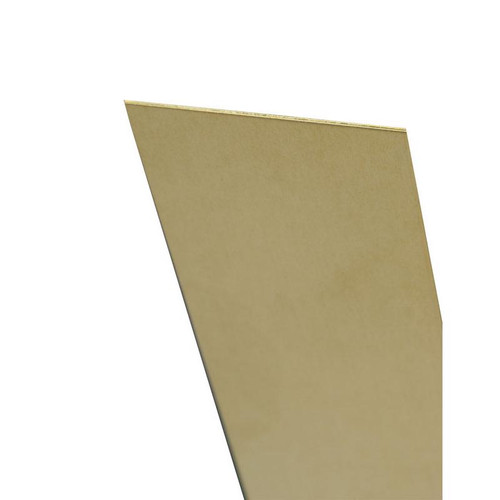 K&S - 16402 - 0.01 in. x 6 in. W x 12 in. L Brass Sheet Metal