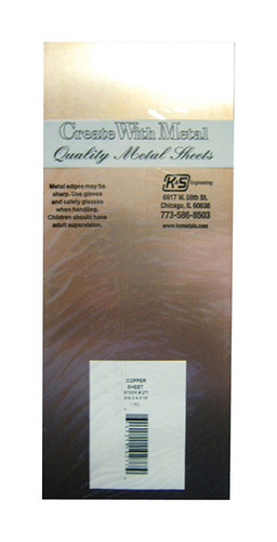 K&S - 277 - 0.016 in. x 4 in. W x 10 in. L Copper Sheet Metal