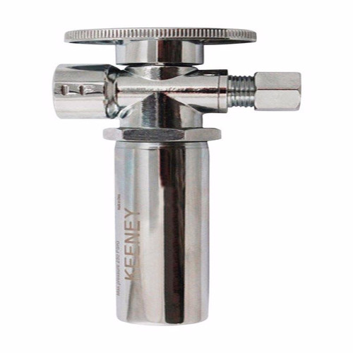 Keeney - K2068WHALF - 5/8 in. CTS x 3/8 in. Compression Brass Shut-Off Valve with Water Hammer