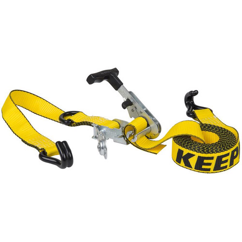 Keeper - 47221 - Ratchet Armour Series 1-1/2 in. W x 14 ft. L Yellow Tie Down w/Ratchet 1467 lb. - 1/Pack