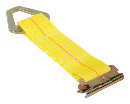 Keeper - 47801 - 2 in. W x 7 in. L Yellow E-Track Tie-Off 2000 lb. - 1/Pack