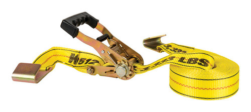 Keeper - 4606 - 2 in. W x 27 ft. L Yellow Cargo Strap 3333 lb. - 1/Pack