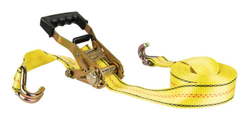 Keeper - 4605 - 2 in. W x 27 ft. L Yellow Cargo Strap 10000 lb. - 1/Pack