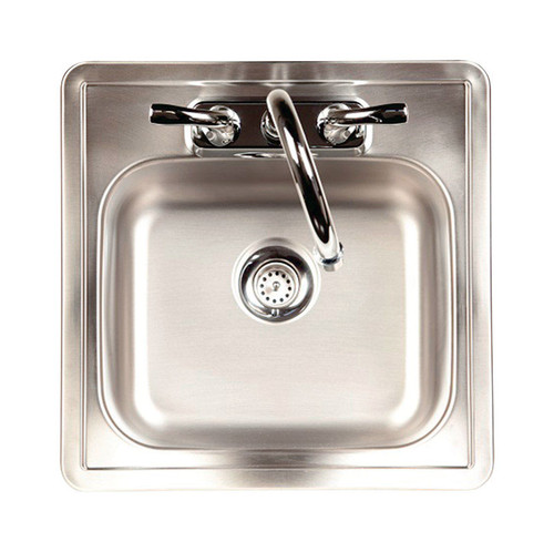 Kindred - FBFS602NKIT - Stainless Steel Top Mount 15 in. W x 15 in. L One Bowl Bar Sink