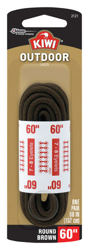 Kiwi - 70451 - Outdoor 60 in. Brown Boot Laces