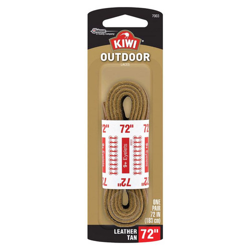 Kiwi - 70453-8 - Outdoor 72 in. Leather Tan Boot Laces
