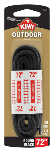 Kiwi - 70449 - Outdoor 72 in. Black Boot Laces