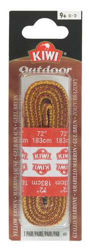 Kiwi - 70448 - Outdoor 72 in. Gold & Brown Boot Laces