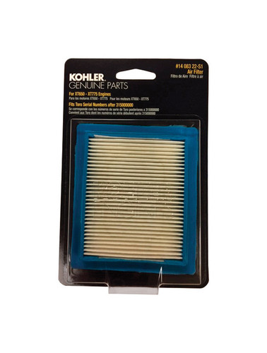 Kohler - 1408322-S1 - Small Engine Air Filter For XT675-775