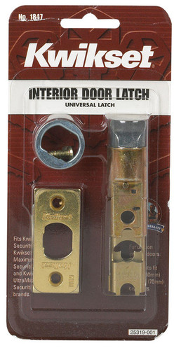 Kwikset - 81826-001 - Bright Brass Gold Steel Door Latch - 1/Pack