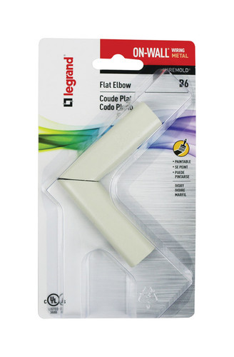 Legrand - B-6 - Wiremold On-Wall Flat Elbow - 1/Pack